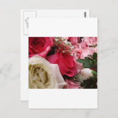 Rose Postkarte (Vorne/Hinten)