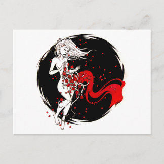 Rose Postkarte