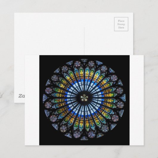 Rose Postkarte (Vorne/Hinten)