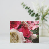 Rose Postkarte (Stehend Vorderseite)