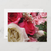 Rose Postkarte (Vorne/Hinten)