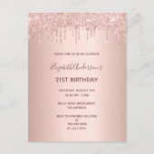 Rose Postkarte (Vorderseite)