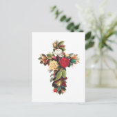 Rose Postkarte (Stehend Vorderseite)