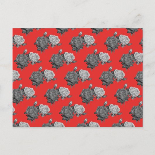 Rose Postkarte (Vorderseite)