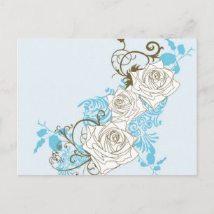 Rose Postkarte