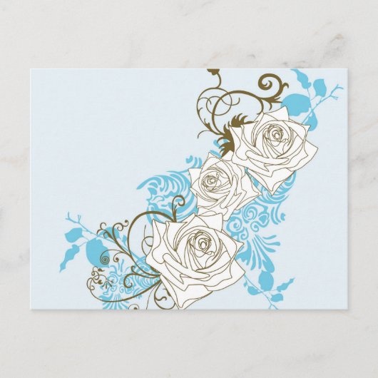 Rose Postkarte (Vorderseite)