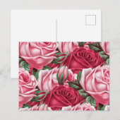 Rose Postkarte (Vorne/Hinten)