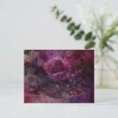 Rose Postkarte (Stehend Vorderseite)