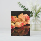 Rose Postkarte (Stehend Vorderseite)