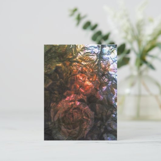 Rose Postkarte (Stehend Vorderseite)