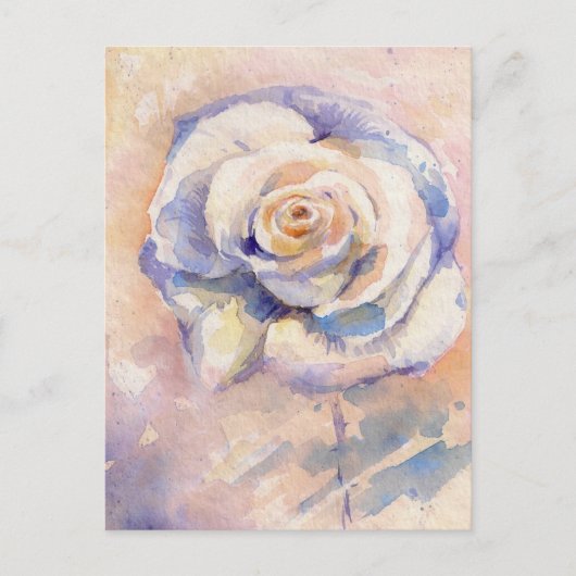 Rose Postkarte (Vorderseite)