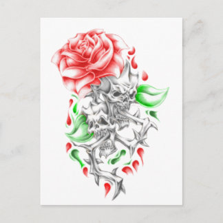 Rose Postkarte