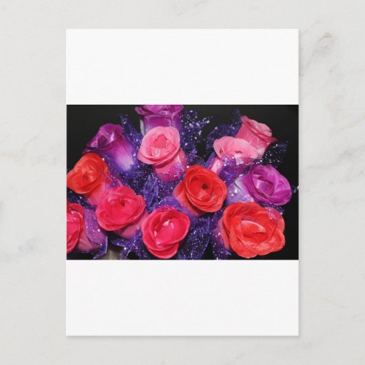 Rose Postkarte (Vorderseite)
