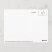 Rose Postkarte (Rückseite)