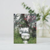 Rose Postkarte (Stehend Vorderseite)