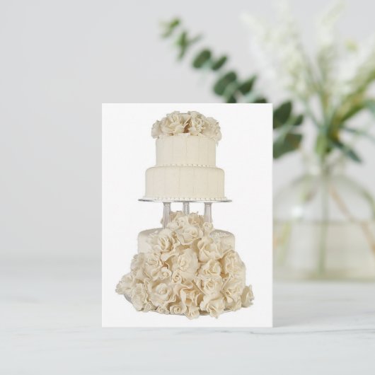 Rose Postkarte (Stehend Vorderseite)