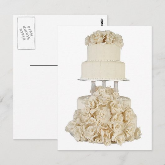 Rose Postkarte (Vorne/Hinten)