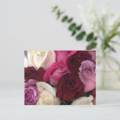 Rose Postkarte (Stehend Vorderseite)