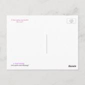 Rose Postkarte (Rückseite)