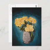 Rose Postkarte (Vorne/Hinten)