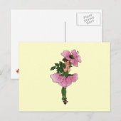 Rose Postkarte (Vorne/Hinten)