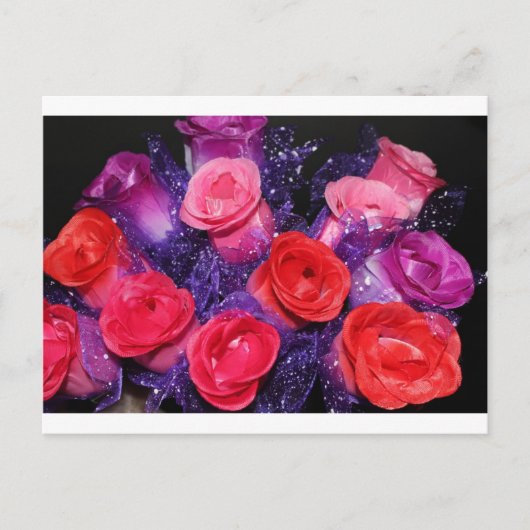 Rose Postkarte (Vorderseite)