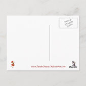 Rose Postkarte (Rückseite)