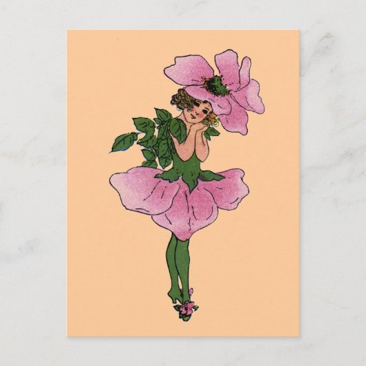 Rose Postkarte (Vorderseite)