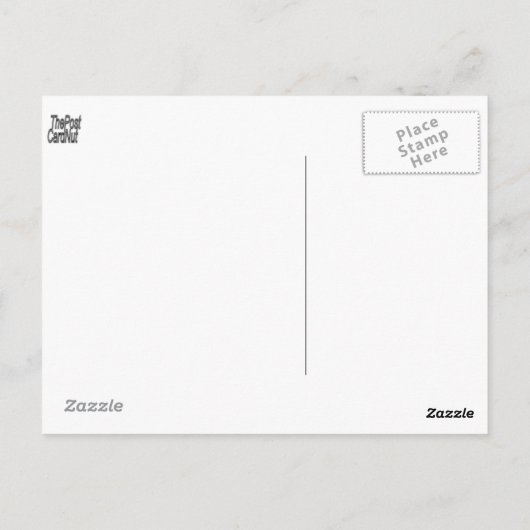 Rose Postkarte (Rückseite)