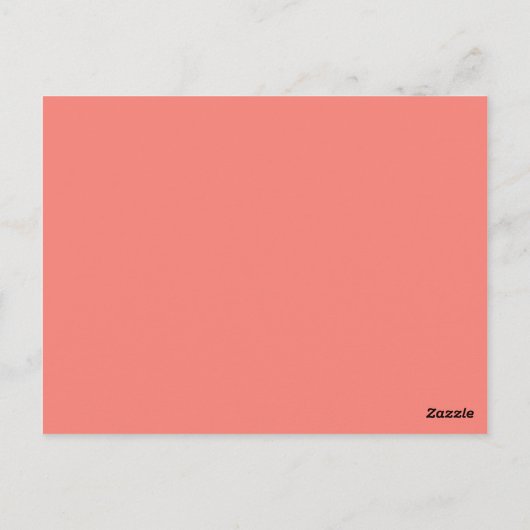 Rose Postkarte (Rückseite)