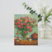 Rose Postkarte (Stehend Vorderseite)