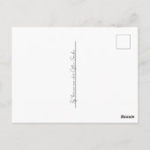 Rose Postkarte (Rückseite)