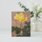 Rose Postkarte (Stehend Vorderseite)