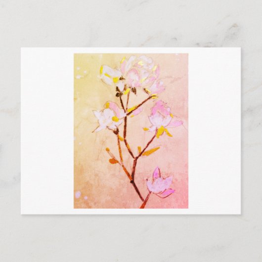 Rose Postkarte (Vorderseite)