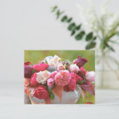 Rose Postkarte (Stehend Vorderseite)