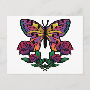 Rose Postkarte