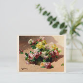 Rose Postkarte (Stehend Vorderseite)