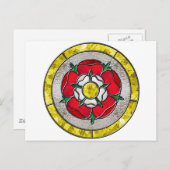 Rose Postkarte (Vorne/Hinten)