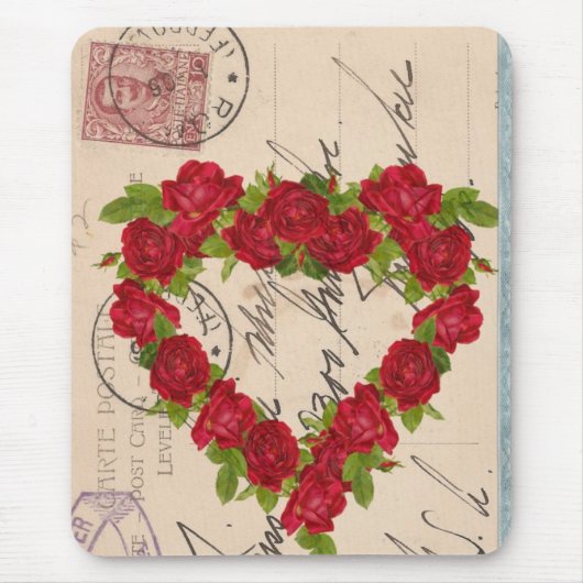 Rose Postkartenkollektion Mousepad (Vorne)