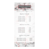 Rose | Preise und Service Werbekarte (Vorne)