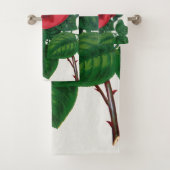 Rose Print Rochester Lithographing and Printing Co Badhandtuch Set (Insitu)