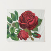 Rose Print Rochester Lithographing and Printing Co Wandteppich (Vorderseite (Horizontal))