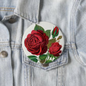 Rose Print Rochester Lithographing und Druckerei Button (Beispiel)