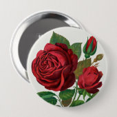 Rose Print Rochester Lithographing und Druckerei Button (Vorne & Hinten)
