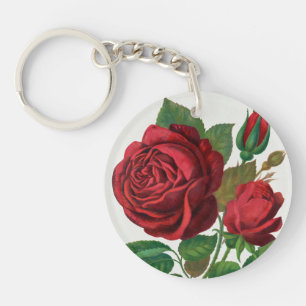 Rose Print Rochester Lithographing und Druckerei Schlüsselanhänger