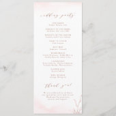 Rose Programm (Rückseite)