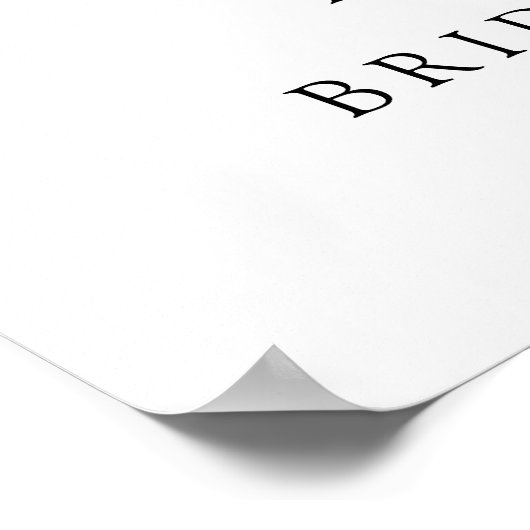 Rose Prosecco begrüßt Brautparty Party Poster (Ecke)