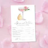 Rose Prosecco - Beratung und Wünsche Brautparty Briefpapier