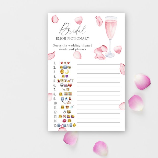Rose Prosecco Brautparty Emoji Picknick (Von Creator hochgeladen)