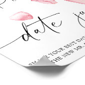 Rose Prosecco - datiert Nacht Ideen. Datum jar bri Poster (Ecke)